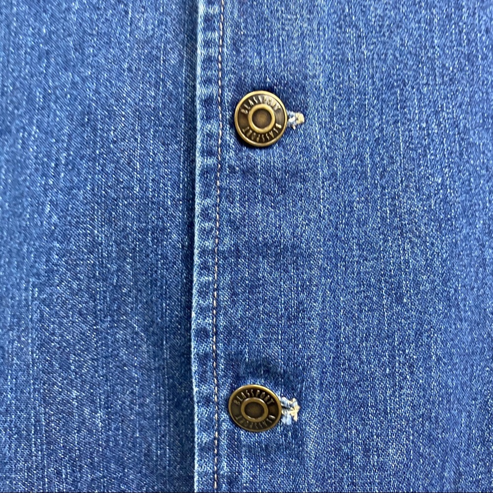 Vintage Blass Sport Denim Button Front Skirt 6P - Picture 6 of 15